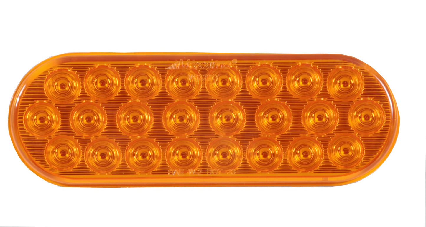 Maxxima M63201Y Amber 6" Oval LED Warning Flasher Light