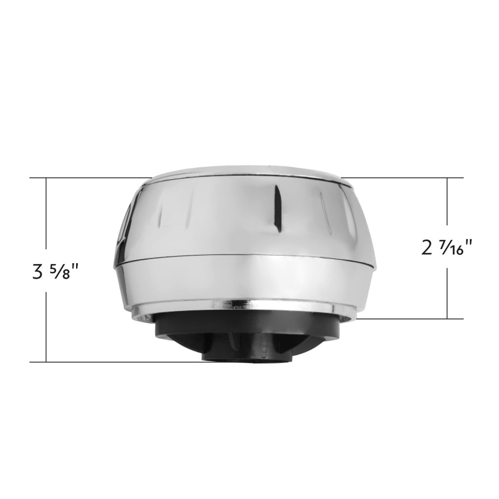 Chrome Steering Wheel Hub & Horn Button Kit For Peterbilt (1998-2005), & Kenworth (2001-2002)