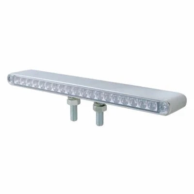 37945 19 LED 12 Reflector Double Face Light Bar - Amber & Red LEDClear Lens