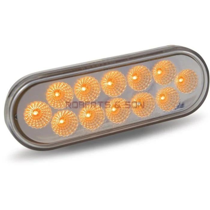 TLED-OX60AS Oval Amber Strobe