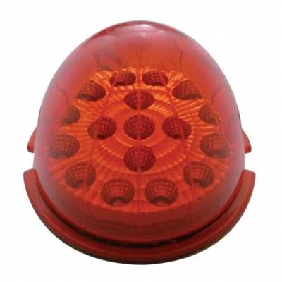 39321 17 LED Dual Function Reflector Cab Light – Red LED/Red Lens