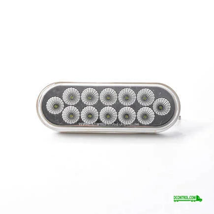 TLED-OX60R - 6" Dual Revolution Clear Stop, Turn, Tail And Back