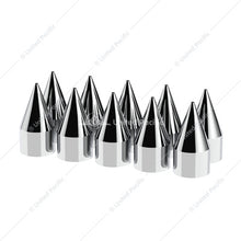 10007 33mm X 4-1/8" Chrome Plastic Spike Nut Covers - Thread-On (Box of 10)
