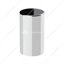 10013 33mm x 3-1/2" Chrome Plastic Cylinder Nut Covers - Thread-On (Color Box of 10)