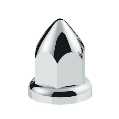 10075CB 33mm X 2-3/8" Chrome Plastic Bullet Nut Cover With Flange - Push-On (Color Box of 60)