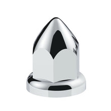 10075CB 33mm X 2-3/8" Chrome Plastic Bullet Nut Cover With Flange - Push-On (Color Box of 60)