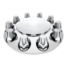10257 Dome Front Axle Cover With 33mm Standard Thread-On Nut Covers - Chrome (Color Box)