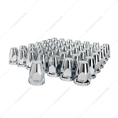 10265CB 33mm X 2-3/4" Chrome Plastic Original Nut Covers - Push-On (60-Pack)