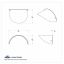 United Pacific 10531 Stainless Steel Extended Style Visor For 7" Headlight