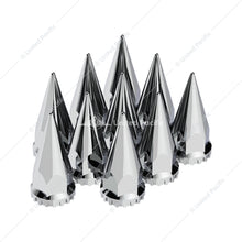 10569 33mm X 4-3/4" Chrome Super Spike Nut Covers - Thread-On (Box of 10)