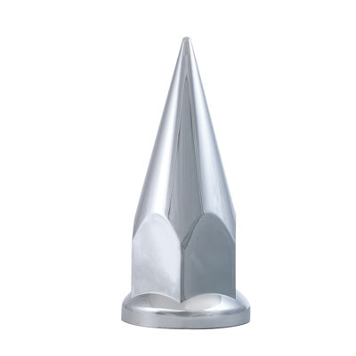 10570CB 33mm X 4-7/8" Chrome Plastic Super Spike Nut Covers - Push-On (60-Pack)