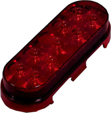M63322R Red 6" Oval Stop Tail Turn Light