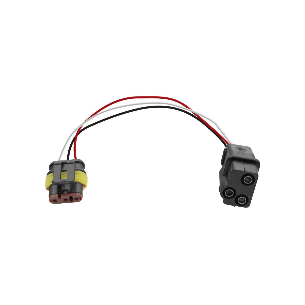 United Pacific 34236P 3-Way Molded Female Bullet Plug To 3-Way TE AMP Style 1.5mm Plug Adapter