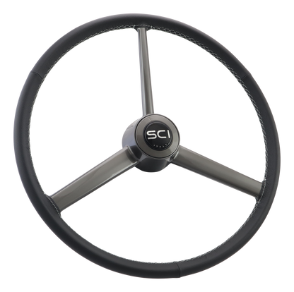 Retro Leather Steering Wheel