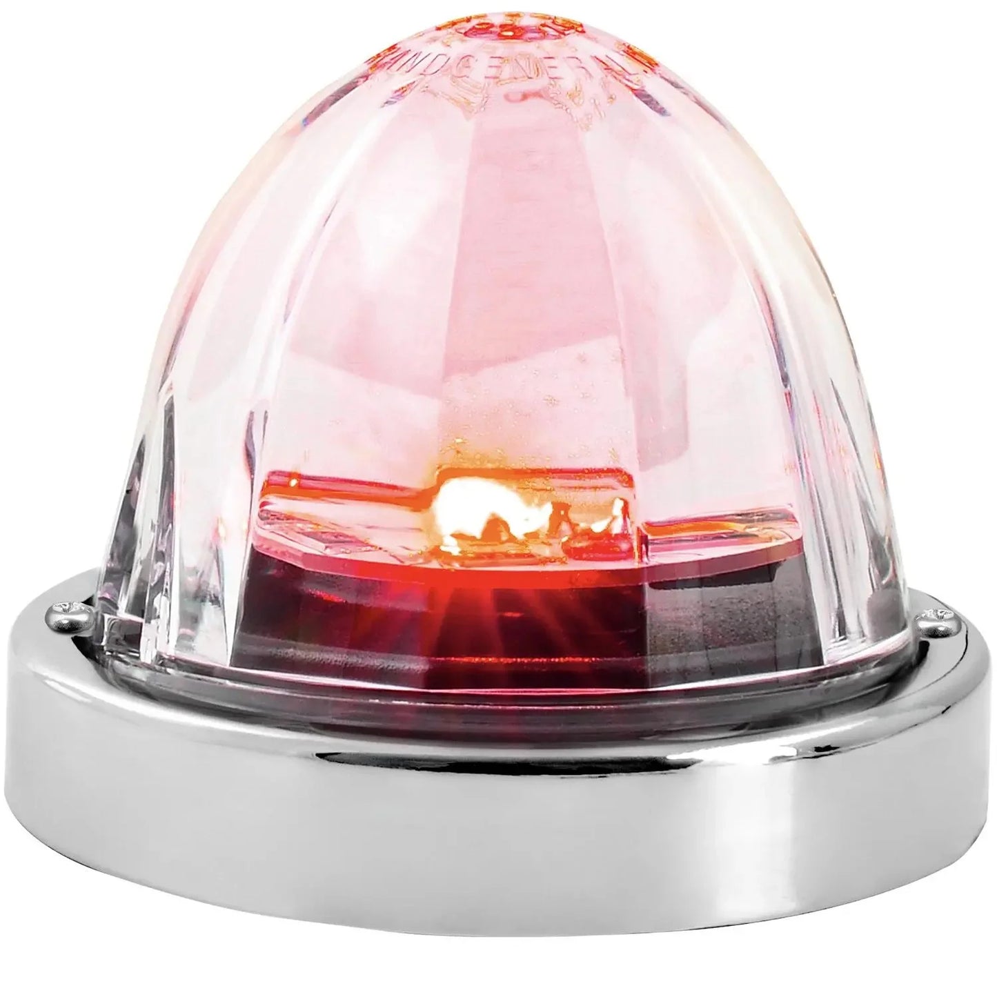 GG#81613 Grand General Super Star Watermelon Surface Mount Red LED/Clear Lens Sealed Light With Bezel