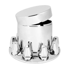 40211 Grand General Flat Top Chrome ABS Rear Axle Cover Set with Locking Tabs & Standard Hub Cap