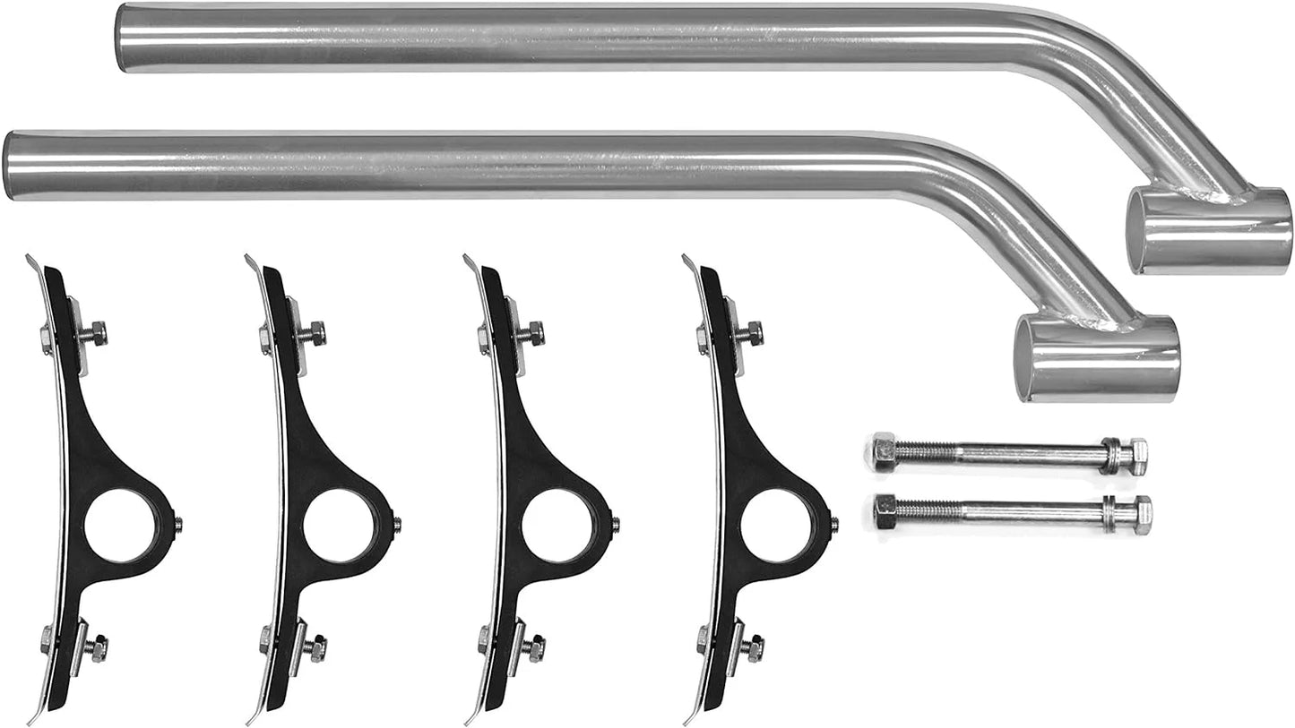8591001 Fender Mounting Kit One Side ,Stainless , Black