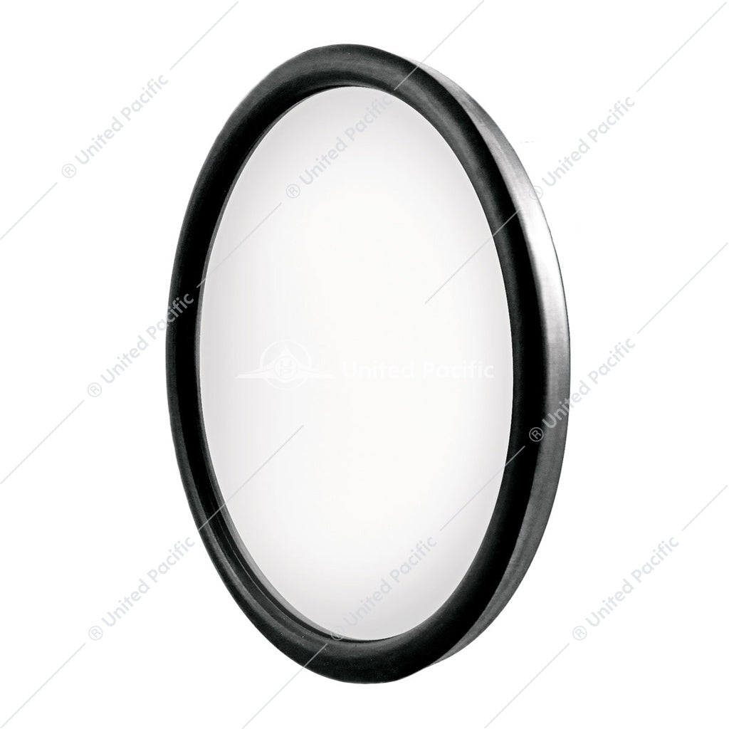8-1/2" 430 Stainless Steel Heated 320R Convex Mirror - Offset Mounting Stud