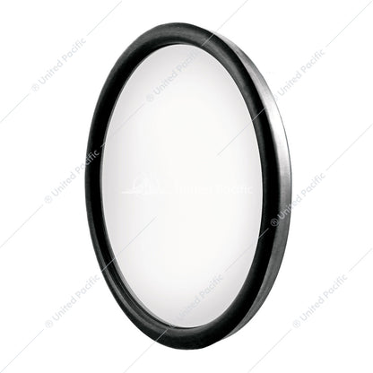 8-1/2" 430 Stainless Steel Heated 320R Convex Mirror - Offset Mounting Stud