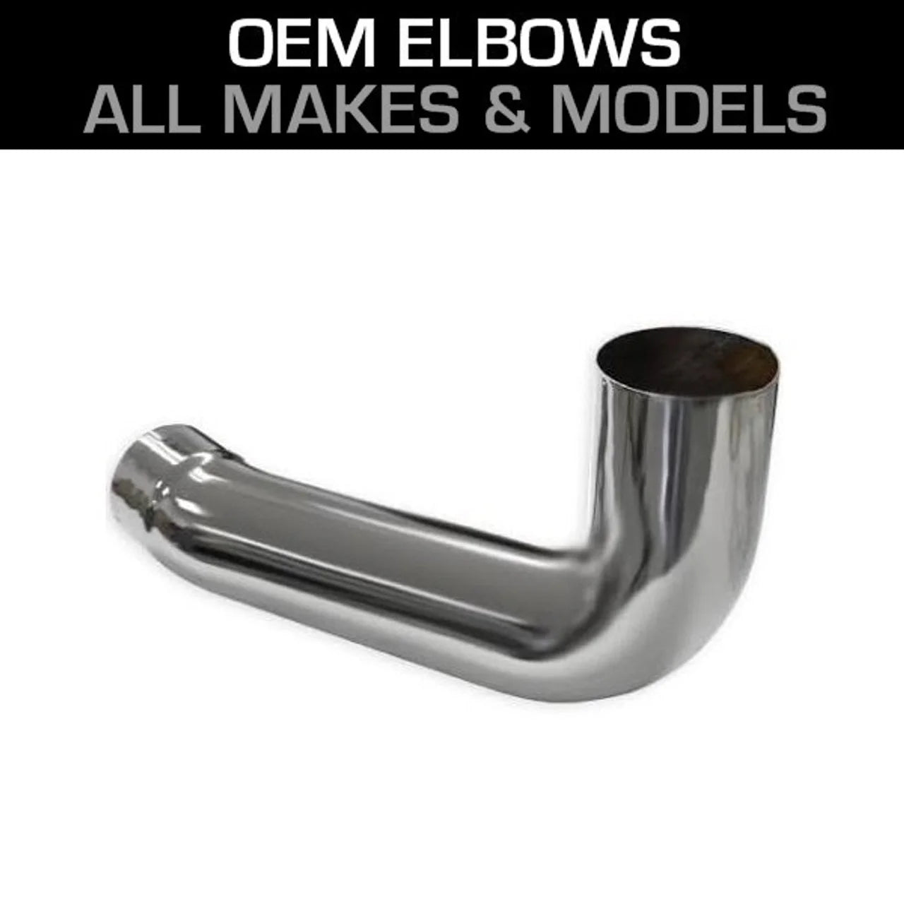 Exhaust Pipe - M Bend 5 In. Chrome Steel
