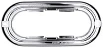 M63253CH 6" Snap-On Oval Poly-Carbonate Flange