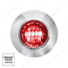 UP#35936 United Pacific 2 LED 3/4" Mini Double Fury Light (Clearance/Marker) - Red & White LED/Clear Lens