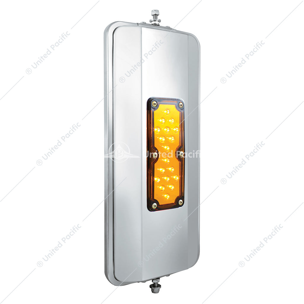 7" X 16" 18 LED 430 Stainless Steel West Coast Mirror - Non-Heated