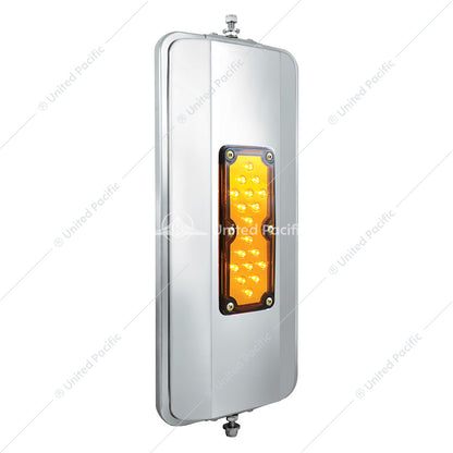 7" X 16" 18 LED 430 Stainless Steel West Coast Mirror - Non-Heated