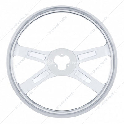 18" Stainless Steel 4 Spoke Steering Wheel
