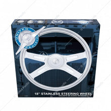18" Stainless Steel 4 Spoke Steering Wheel
