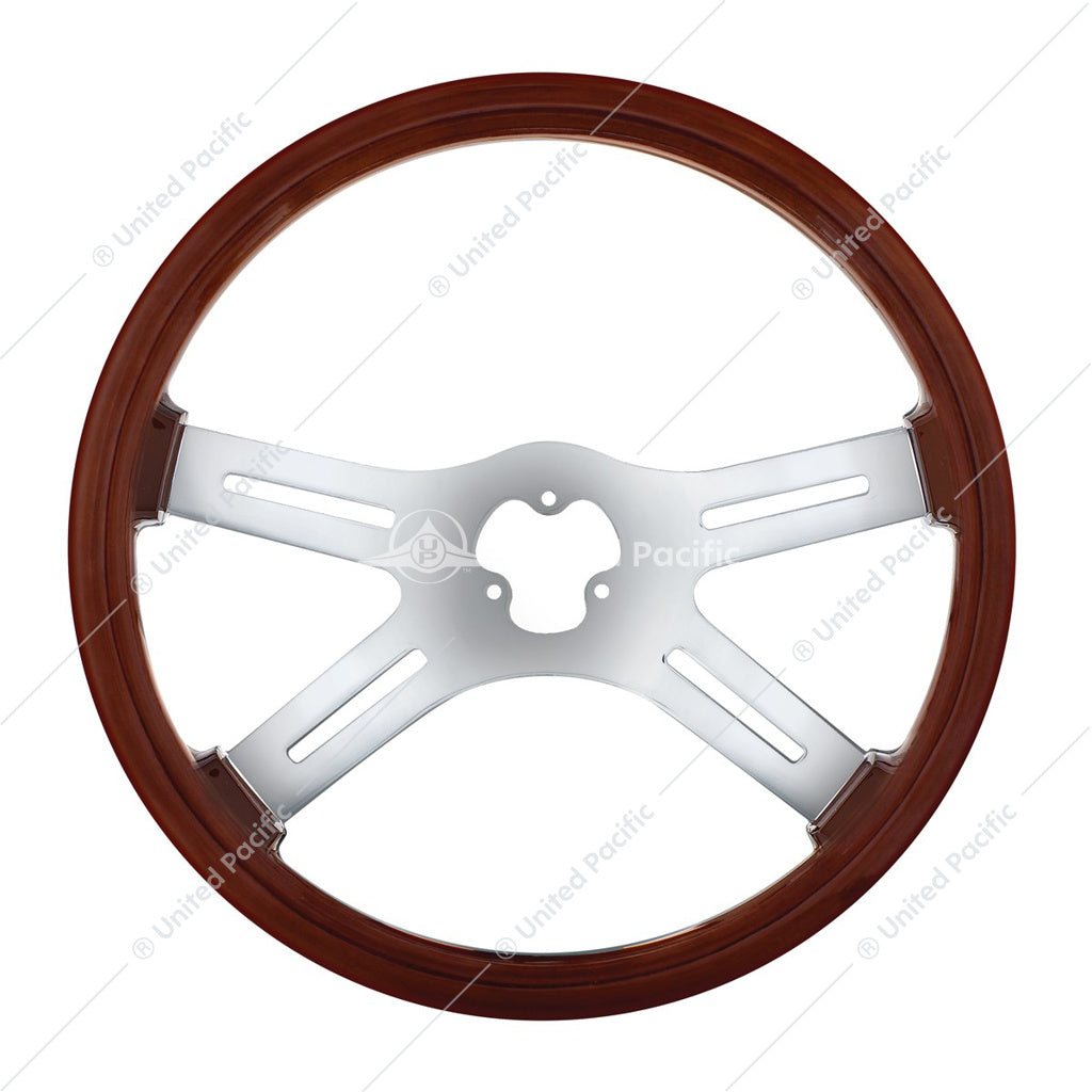 18" Chrome 4 Spoke Steering Wheel