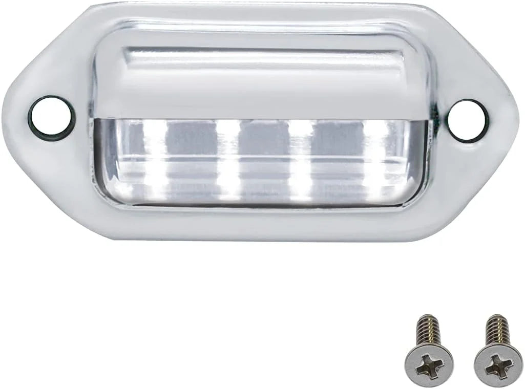 39930 Chrome 4 White LED UtilityLicense Light