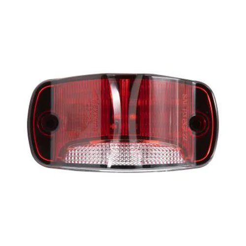 M23025RW-DC Maxxima Rectangular Red Clearance Marker P2PC with White Ground Light