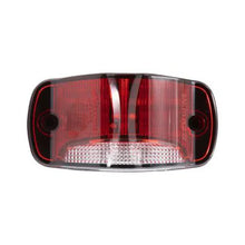 M23025RW-DC Maxxima Rectangular Red Clearance Marker P2PC with White Ground Light