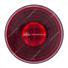 UP#36564 United Pacific 13 LED 4" Round Abyss Light - Red LED/ Red Lens (Stop, Turn & Tail)