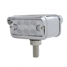39415 12 LED Dual Function Double Face Light WVisor - T-Mount - Amber & Red LEDClear Lens