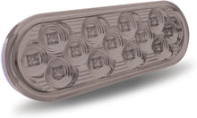 TLED-OBMCR Oval Mirror LED Stop/Tail/Turn Light - Clear Red