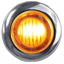 TLED-B2CA Mini Button Clear Amber LED-2 Wire