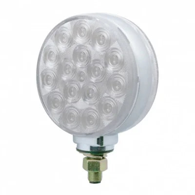 38720 Clear Single Stud Reflector Double Face Turn Signal Light - Amber & Red LED