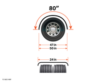 FS180S14MF Class Eight 80" MF Single Axle Fender