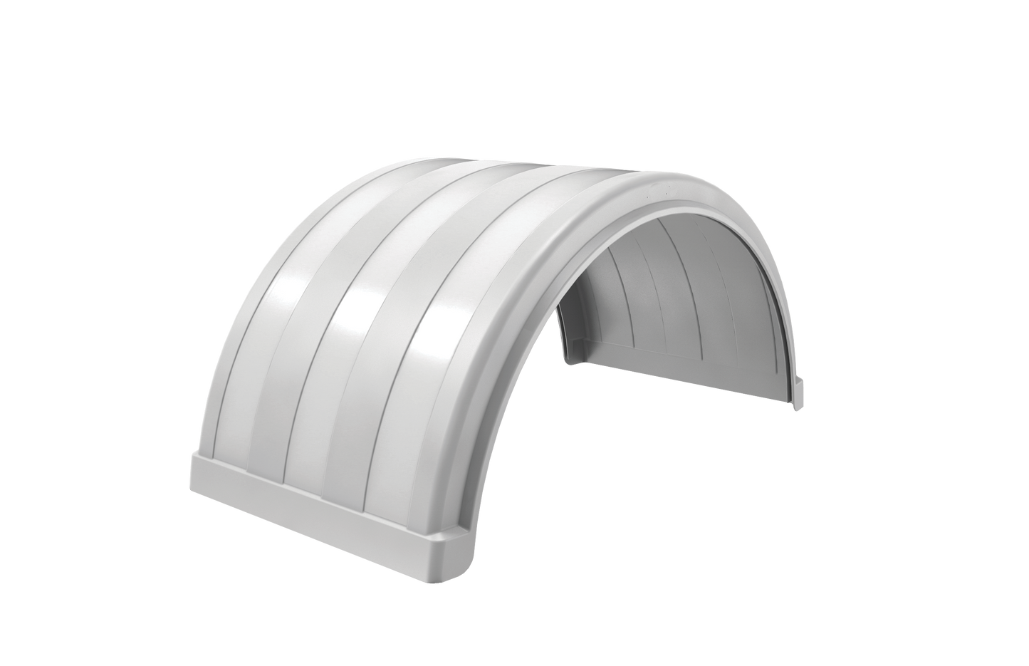 FX18025P3 Class Eight 25″ Poly Single Axle Fender – White