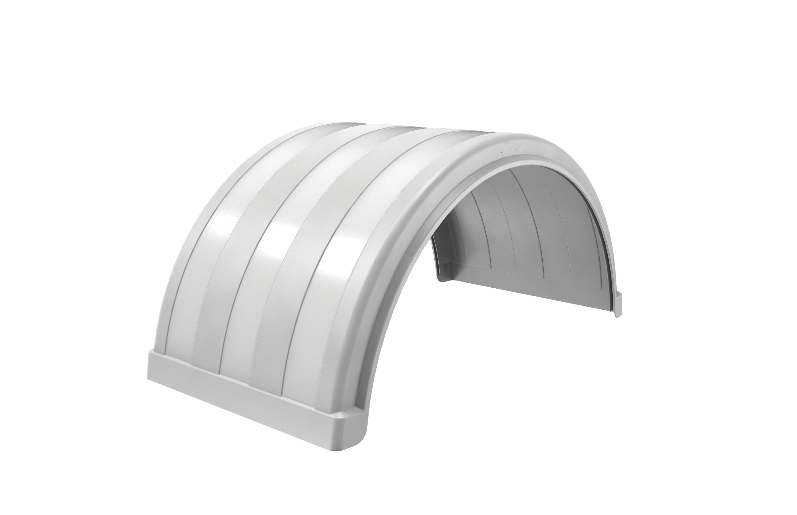 FX18025P3 Class Eight 25″ Poly Single Axle Fender – White