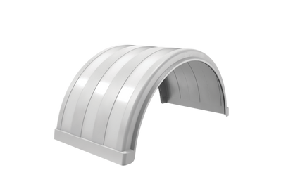 FX18025P3 Class Eight 25″ Poly Single Axle Fender – White