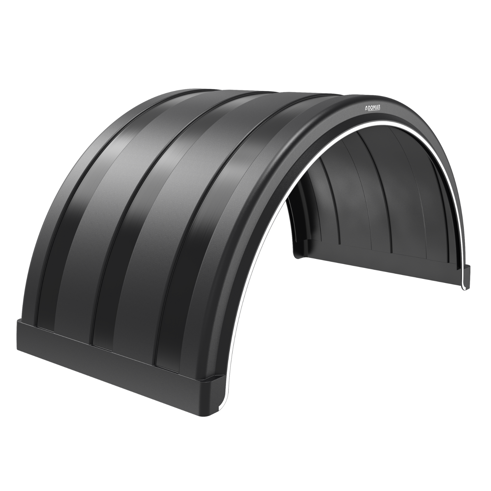 FX18025P Class Eight 25″ Poly Single Axle Fender - Black
