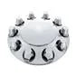 10135 Dome Front Axle Cover With 33mm Standard Style Push-On Nut Covers - Chrome