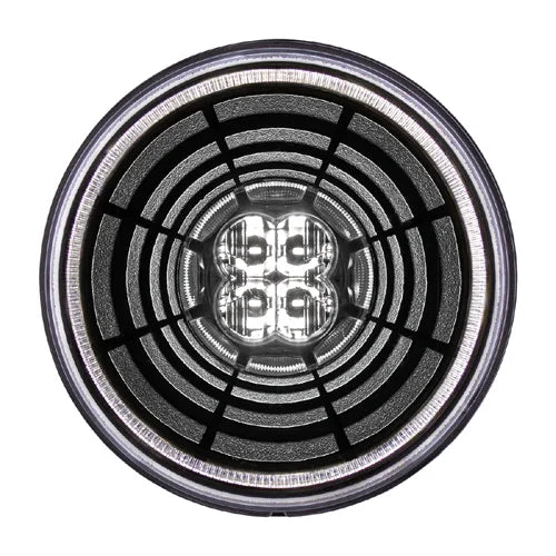 36568 4" Round Abyss Light (Back-Up) - White LED/Clear Lens