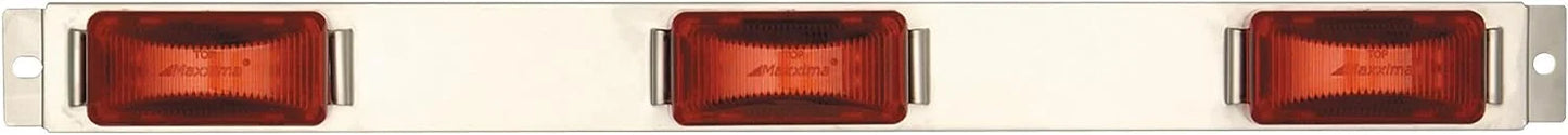 M20323R 24 LED Red Stainless Steel Clearance Marker ID Bar Light