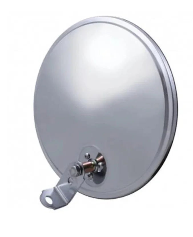 UP#60035 United Pacific Stainless Steel 8-1/2" Convex Mirror with Offset Mounting Stud