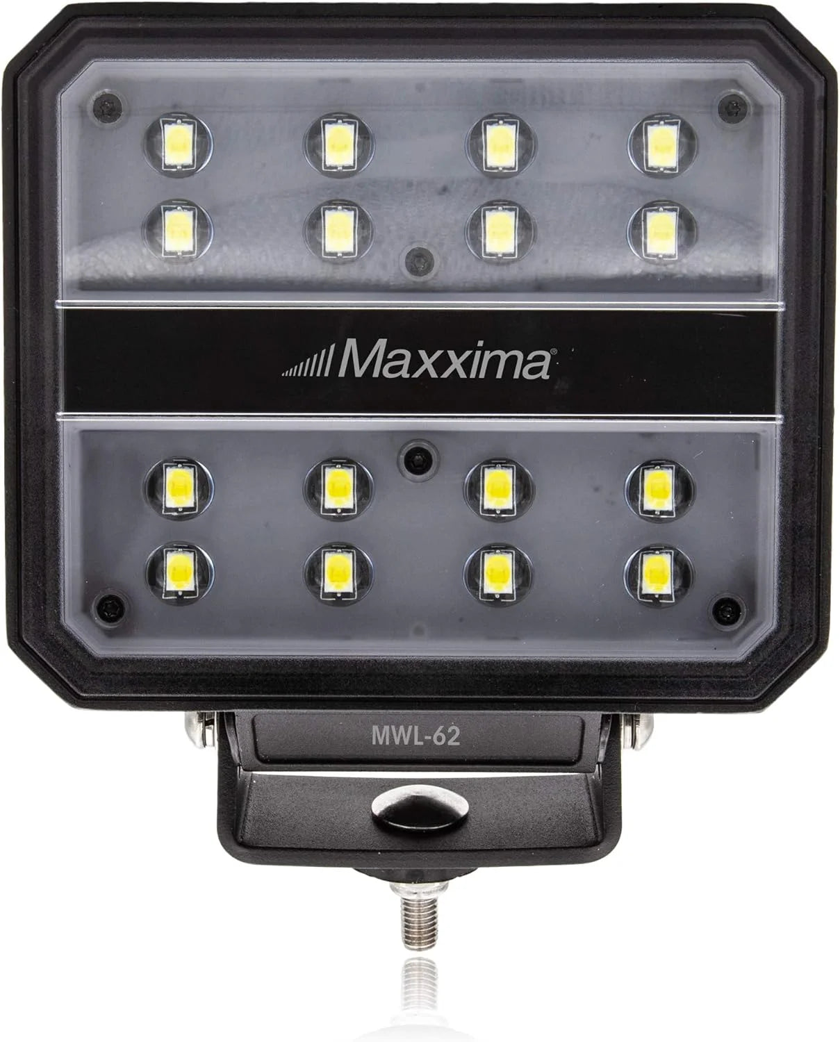MWL- 62 Maxxima 5,000 Lumen 16 LED Square Work Light, Black