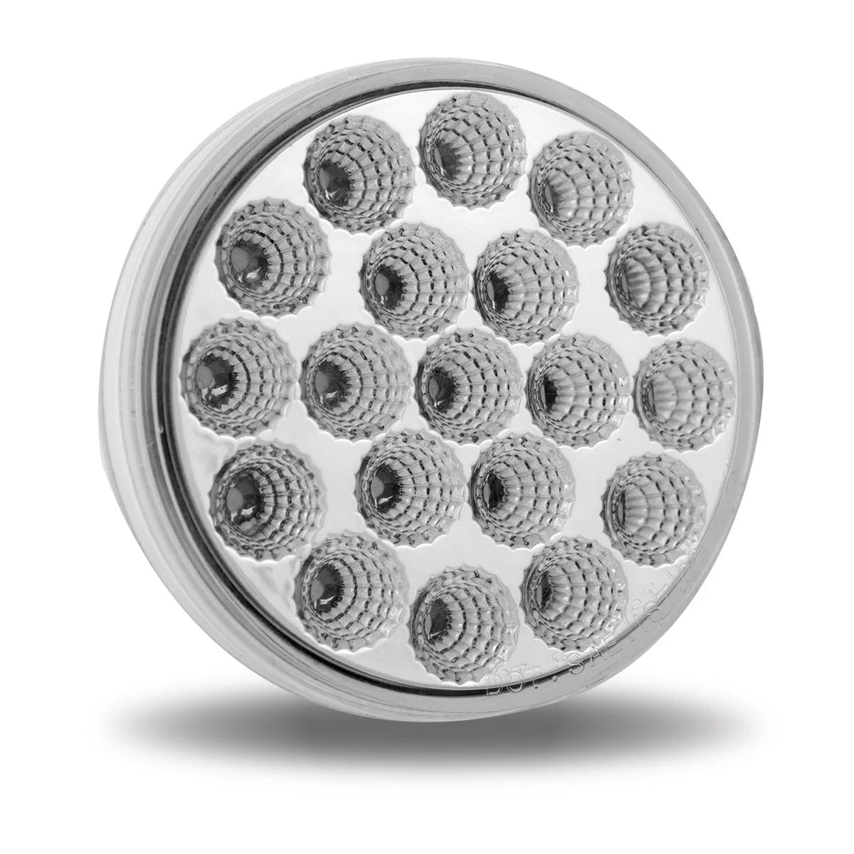 TLED-419CR 4" Clear Red Stop